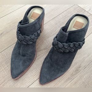 Dolce Vita Grey Suede Open Back Mule